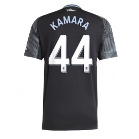 Pánské fotbalový oblečení Aston Villa Boubacar Kamara #44 Venkovní košile 2025-26 Krátkým Rukávem